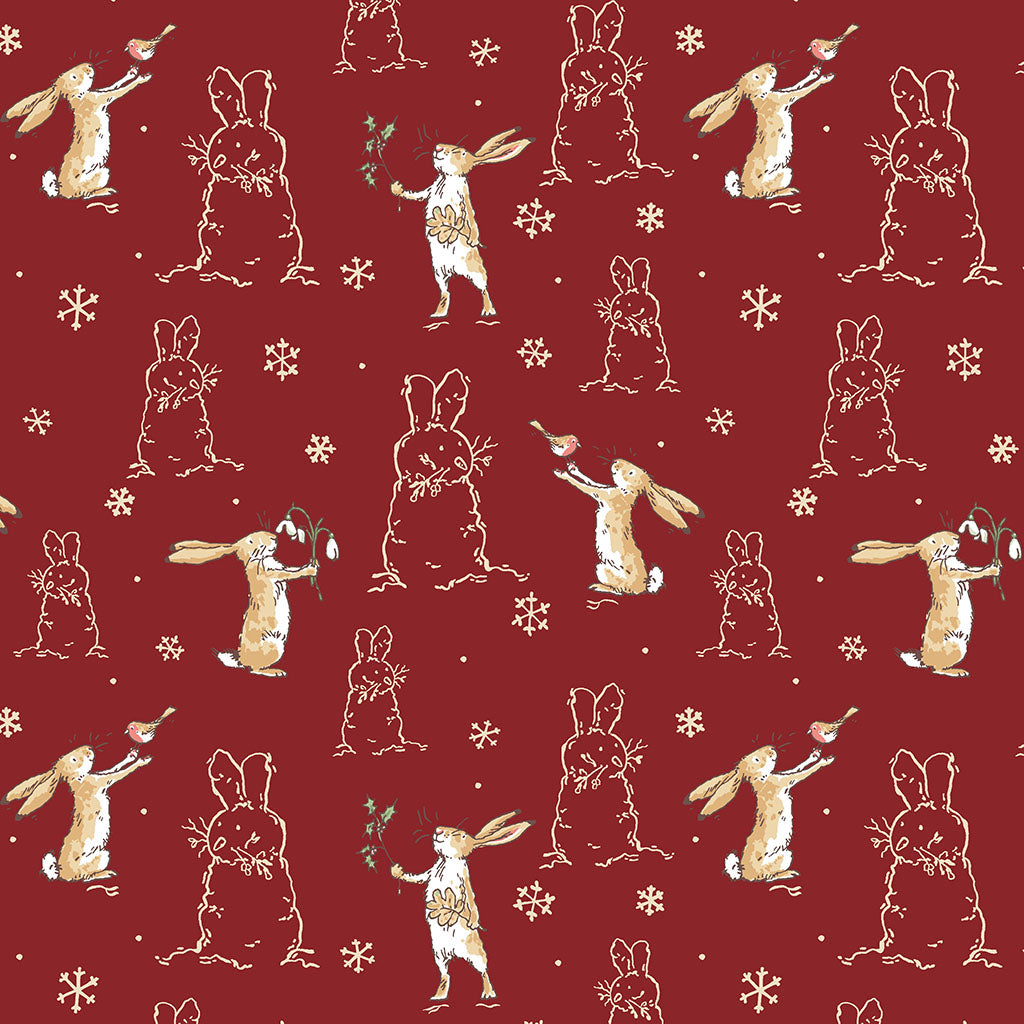 Guess How Much I Love You 2026 ~ Flannel Bunnies ~ Y4823-51 Brick