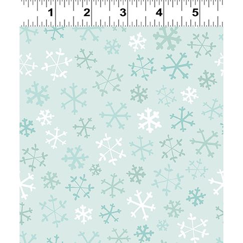 Guess How Much I Love You 2026 ~ Flannel Snowflakes ~ Y4824-103 Light Teal