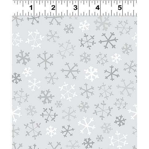 Guess How Much I Love You 2026 ~ Flannel Snowflakes ~ Y4824-116 Mist Gray