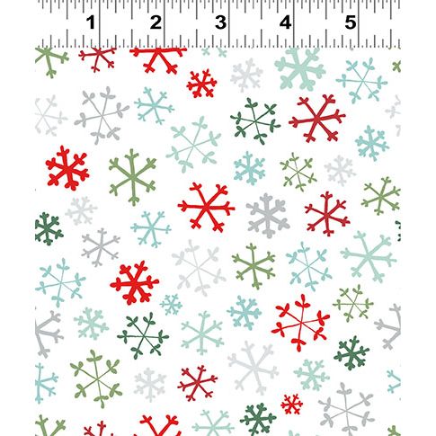 Guess How Much I Love You 2026 ~ Flannel Snowflakes ~ Y4824-55 Multi