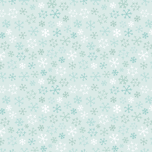 Guess How Much I Love You 2026 ~ Flannel Snowflakes ~ Y4824-103 Light Teal