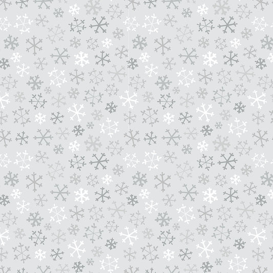 Guess How Much I Love You 2026 ~ Flannel Snowflakes ~ Y4824-116 Mist Gray