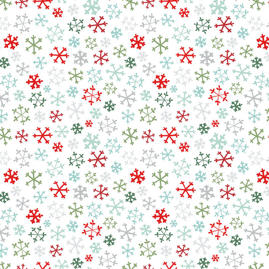 Guess How Much I Love You 2026 ~ Flannel Snowflakes ~ Y4824-55 Multi