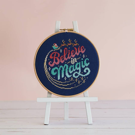 Believe in Magic - Christmas-Themed Cross Stitch Kit
