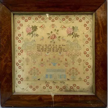 The Wishing Thorn | Selina Ellis Sampler 1860s