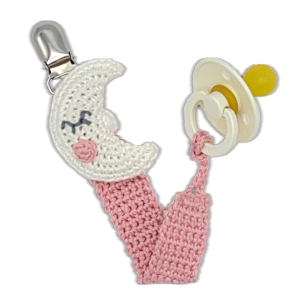Handicraft | Crochet Kit - Pacifier Clip Moon