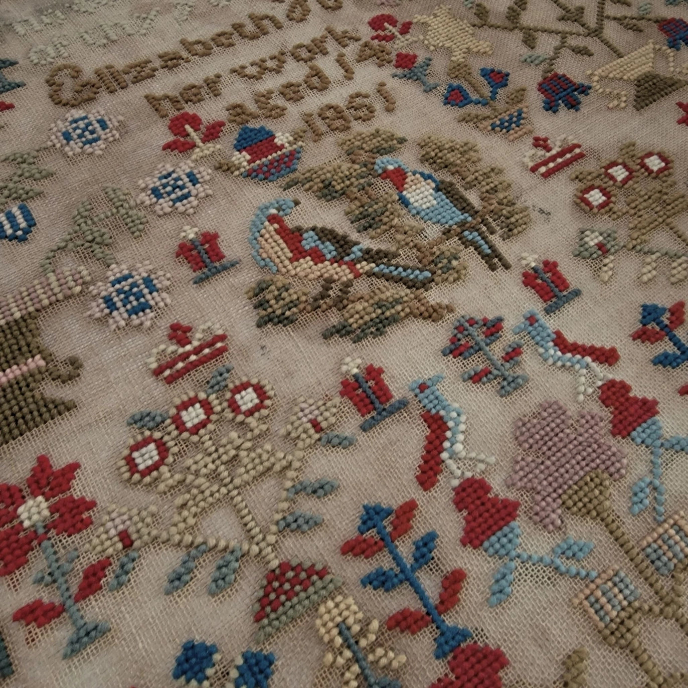 The Wishing Thorn | Elizabeth Hughes 1851 Sampler Pattern