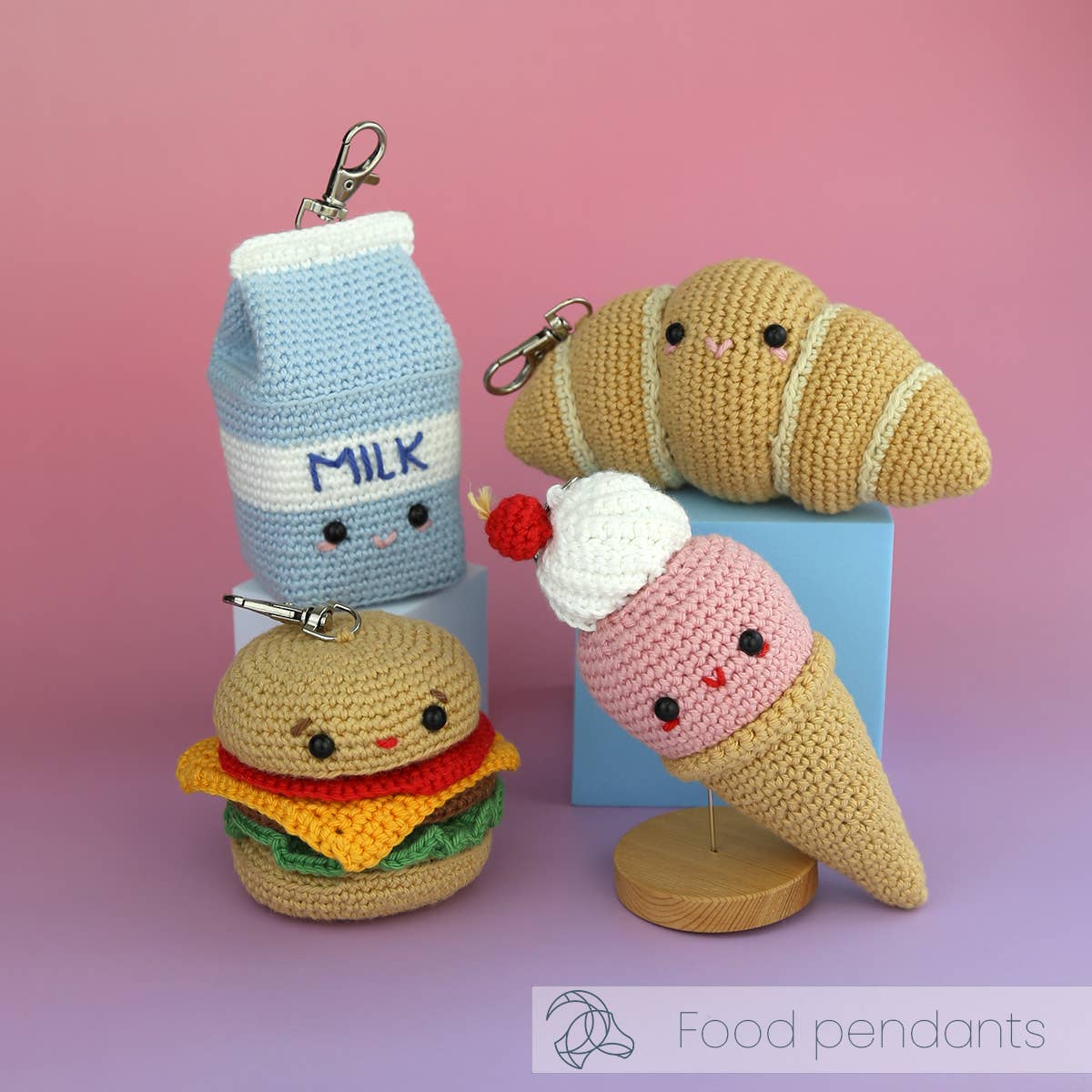 Hardicraft | Crochet Kit - Ice Cream Bag Charm