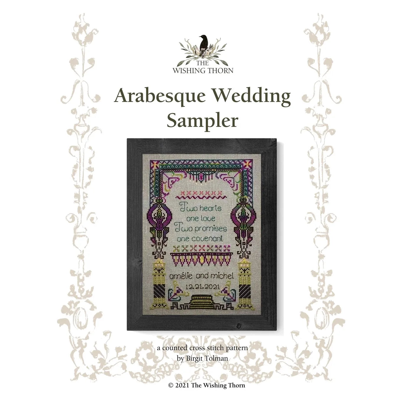 The Wishing Thorn | Arabesque Wedding Sampler Pattern