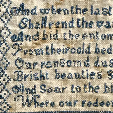 The Wishing Thorn | Ann McFarland Sampler Pattern 1827