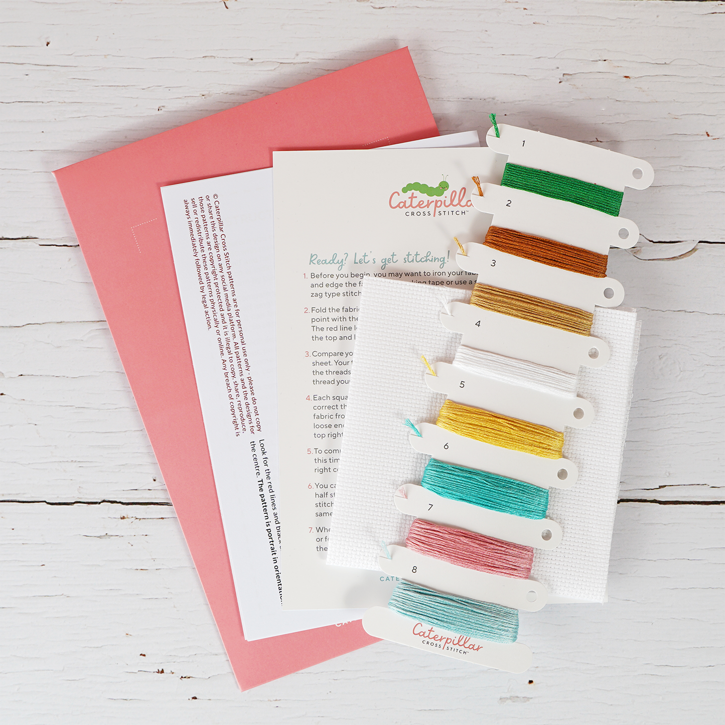 Piece of Cake Bakery - Cross Stitch Kit: Standard kit with 14 count aida (no hoop)