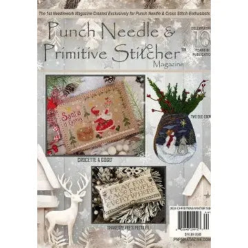 Punch Needle & Primitive Stitcher Magazine - Christmas-Winter 2024
