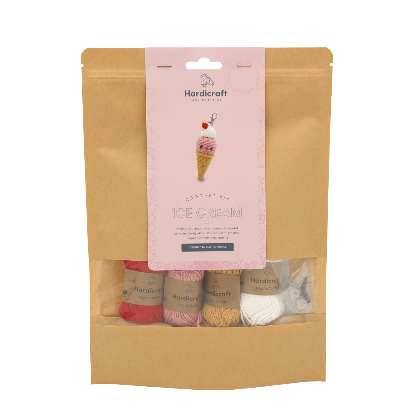 Hardicraft | Crochet Kit - Ice Cream Bag Charm