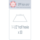 Easy PPP 1 1/2" Half Hexagon Iron-On