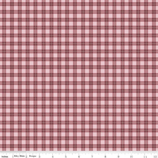 Harvest on the Prairie ~ Wine Plaid - C18288-WINE