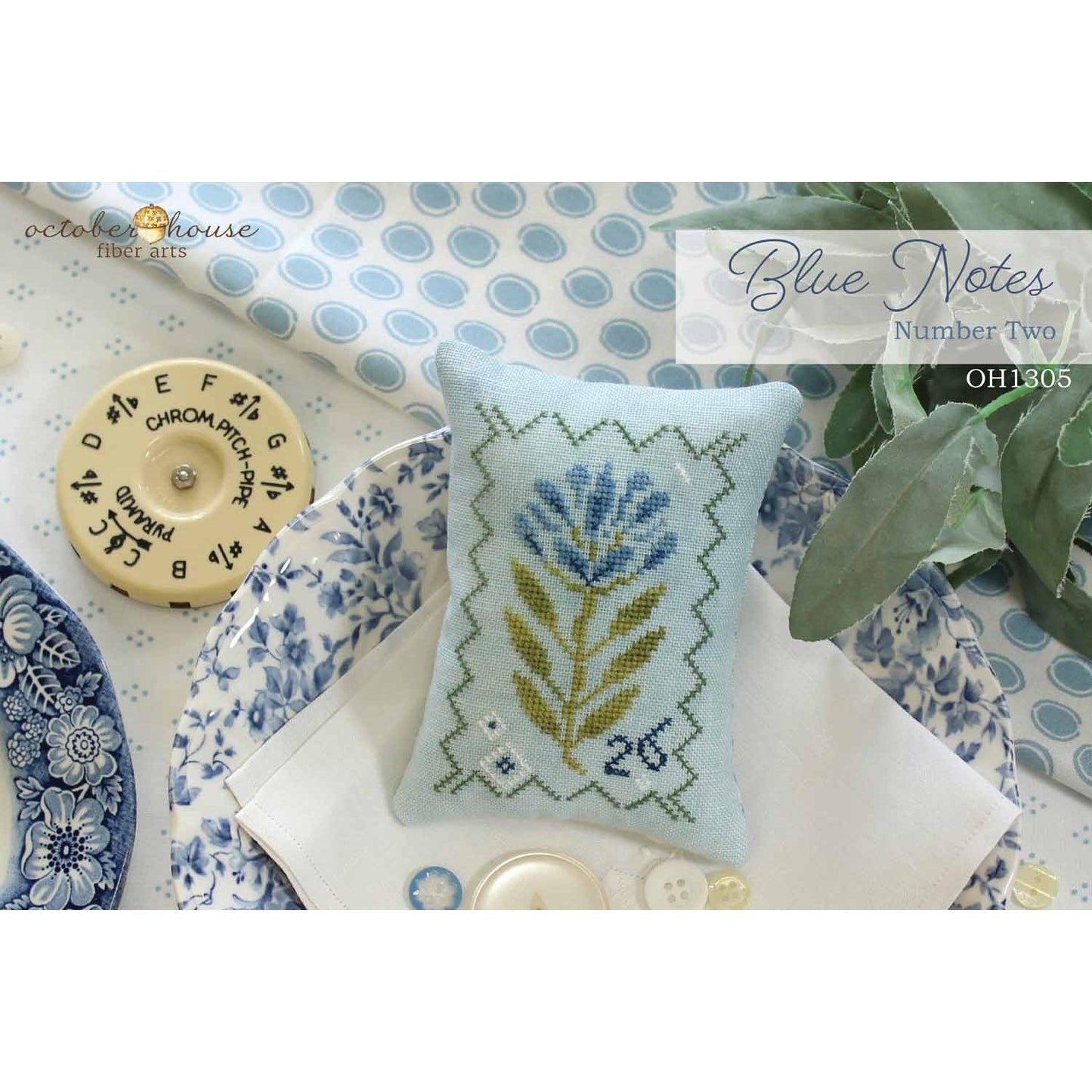October House Fiber Arts  | Blue Notes - Number Two MARKET 2026