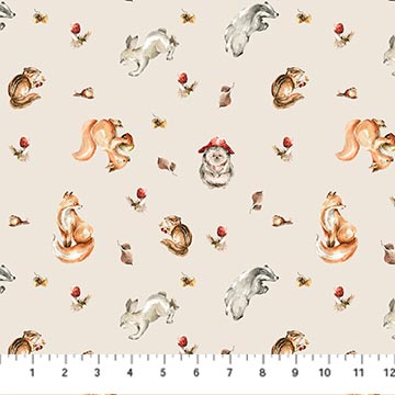 Story Book ~ Animals Cream - 91335-12