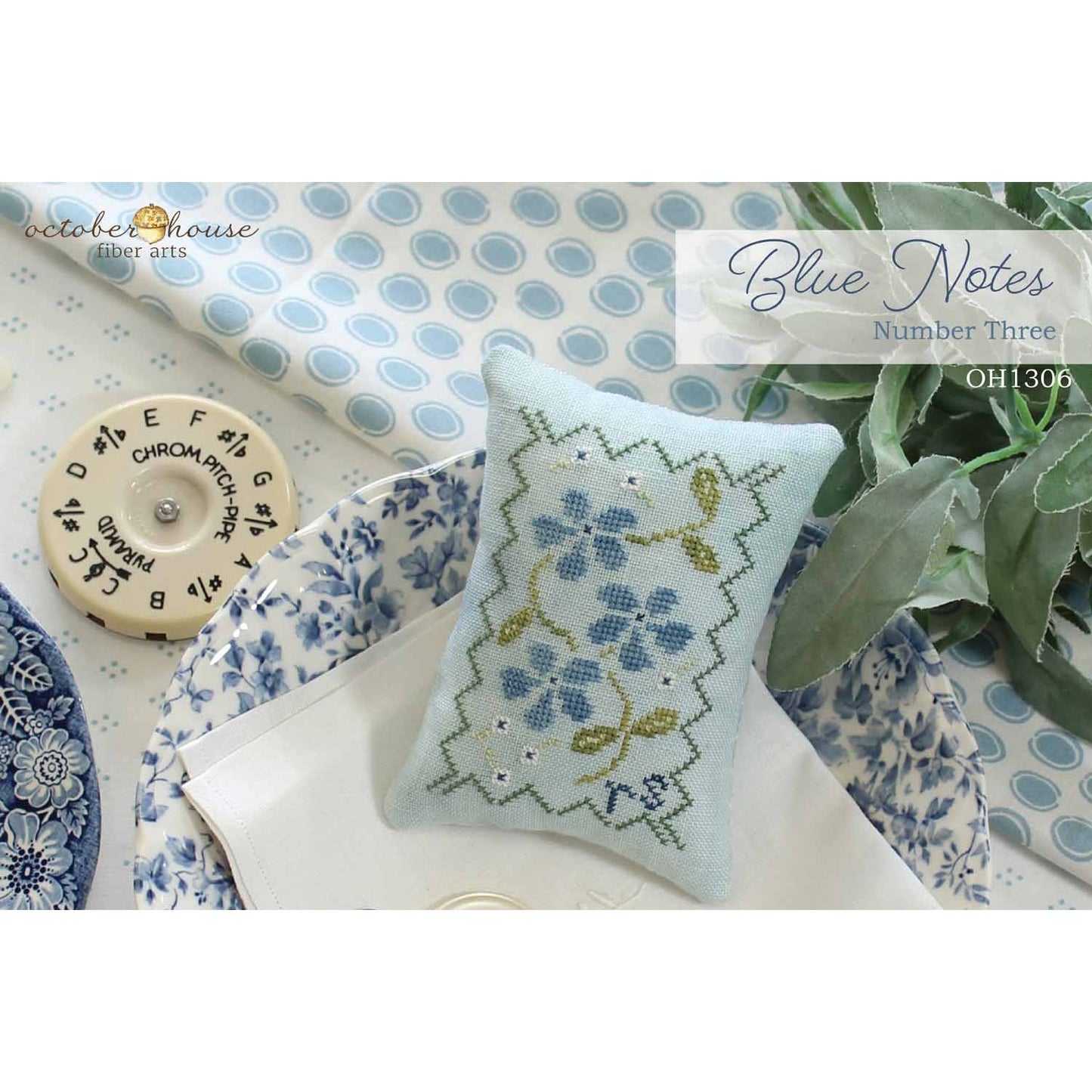 October House Fiber Arts  | Blue Notes - Number Three MARKET 2026