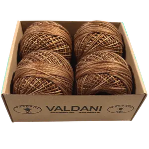 O154 Dark Antique Golds Crochet Cotton Size 3