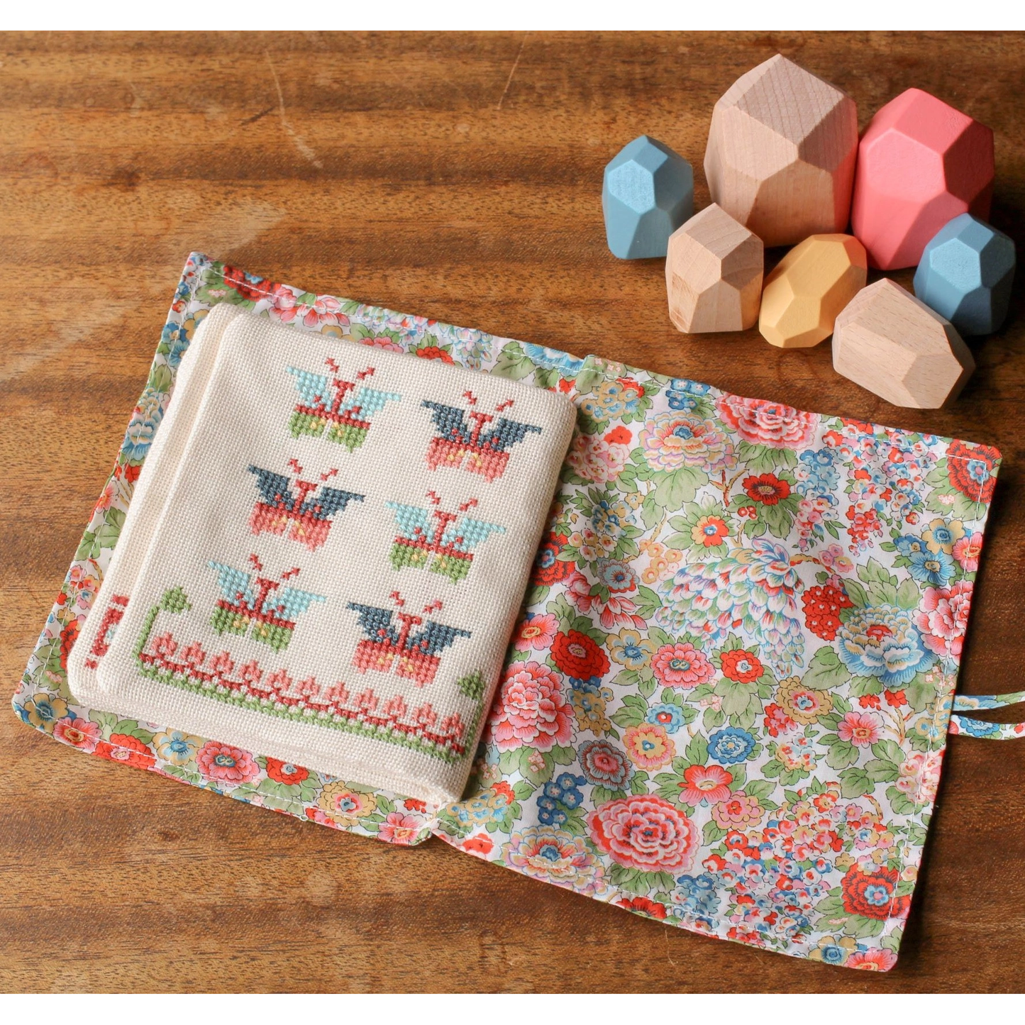 Avlea Folk Embroidery | Byzantine Beasts w/ Liberty® Fabric Cross Stitch Kit