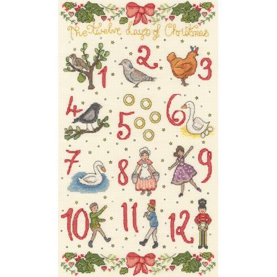 Bothy Threads | Five Golden Rings Cross Stitch Kit