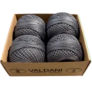 126 Deep Gray Crochet Cotton Size 3