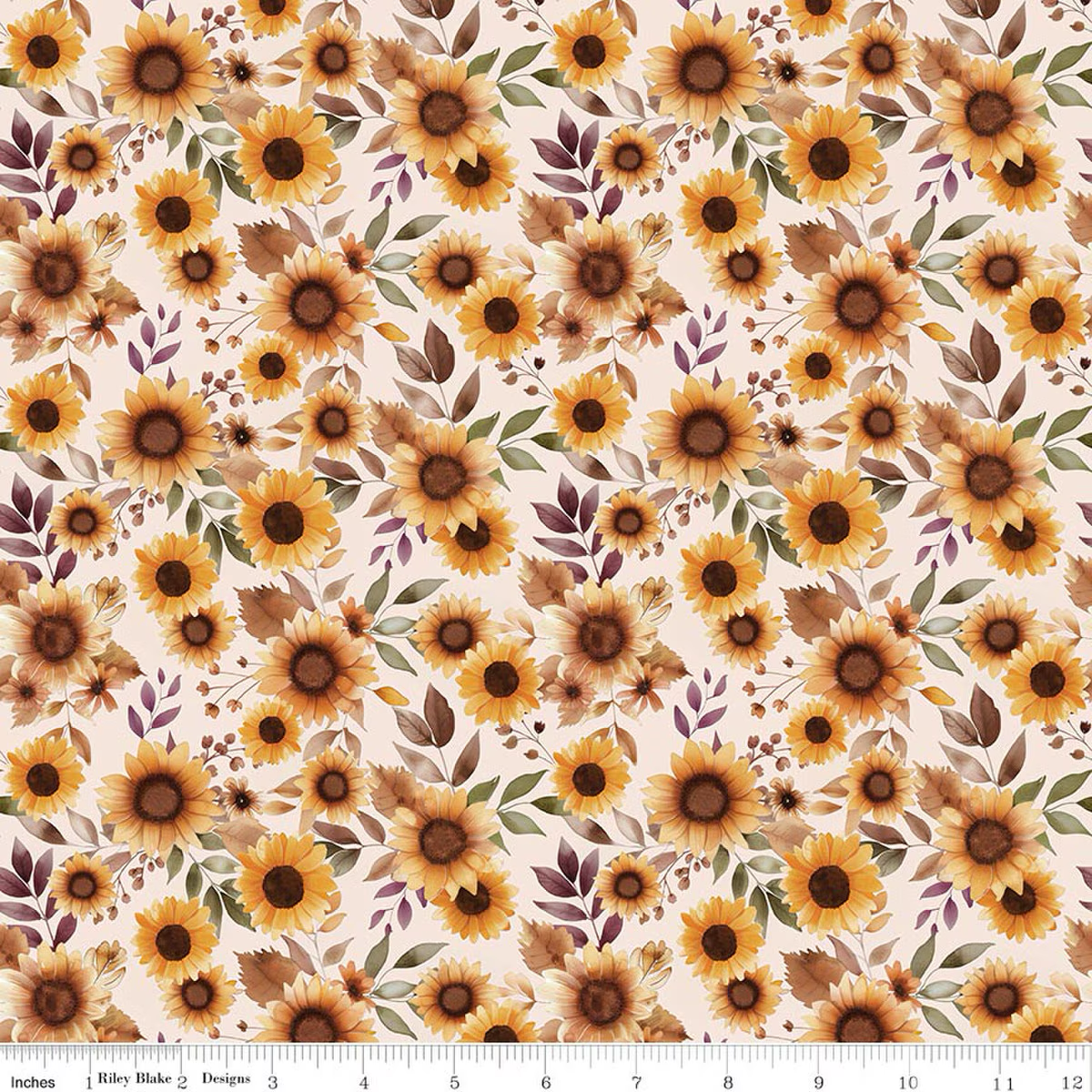 Harvest on the Prairie ~ Latté Sunflowers - C18280-LATTE