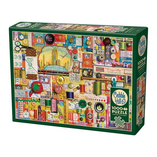 Cobble Hill Puzzles | Sewing Notions Jigsaw Puzzle
