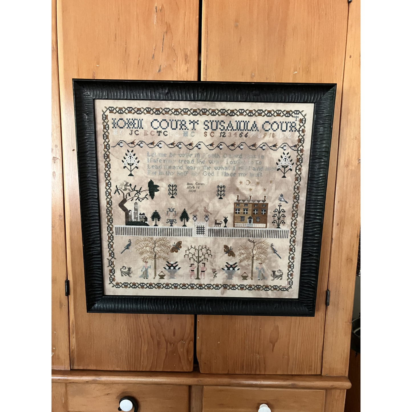 Chessie & Me | Ann Court 1835 Sampler