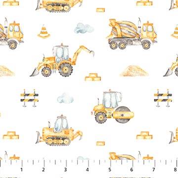 Little Builders ~ Trucks White - 91352-10