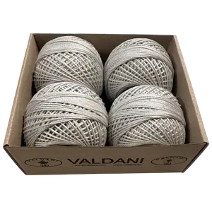 117 White Smoke Gray Crochet Cotton Size 3