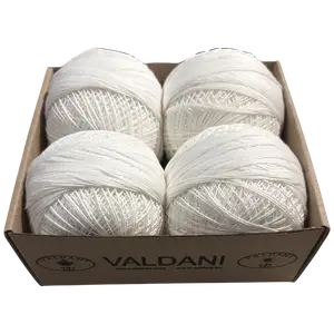 3 White Crochet Cotton Size 3