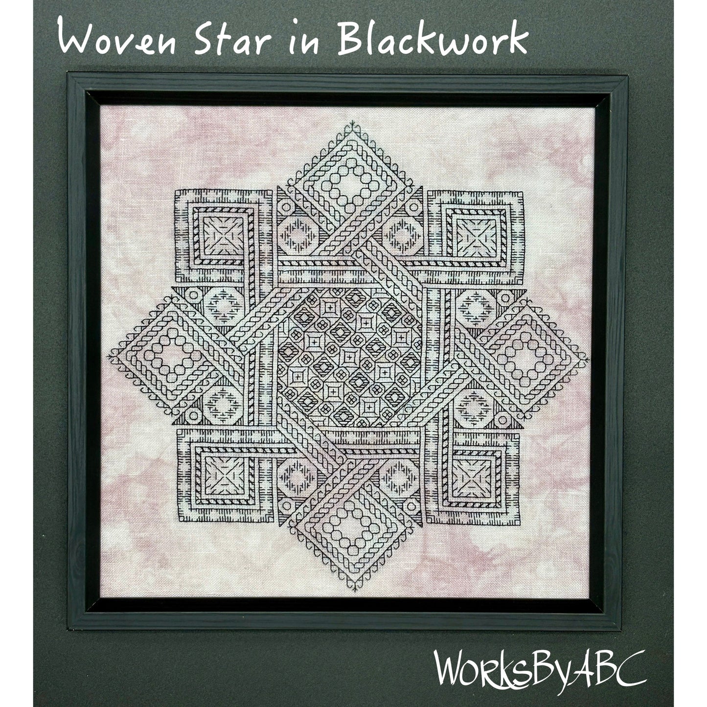 Works by ABC | Woven Star in Blackwork NM25