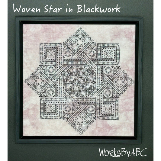 Works by ABC | Woven Star in Blackwork NM25