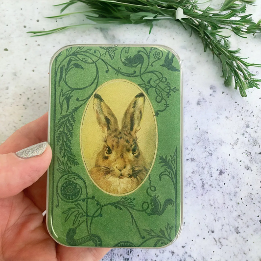 Tin Container with Magnet Large | Bunny