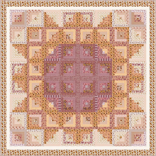 Harvest on the Prairie ~ Sunflower in the Cabin Quilt Kit