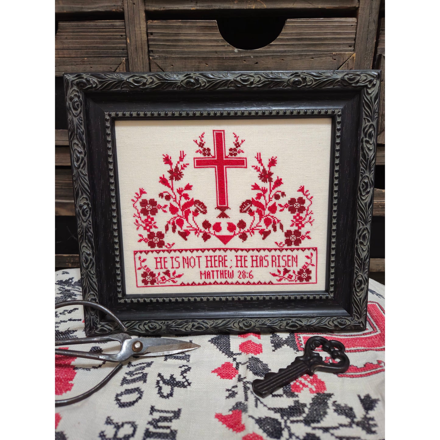 Quaint Rose Needlearts  | He Has Risen MARKET 2026