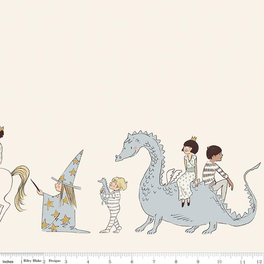 Story Land ~ Magic Parade Border Print Cream - C18306-CREAM