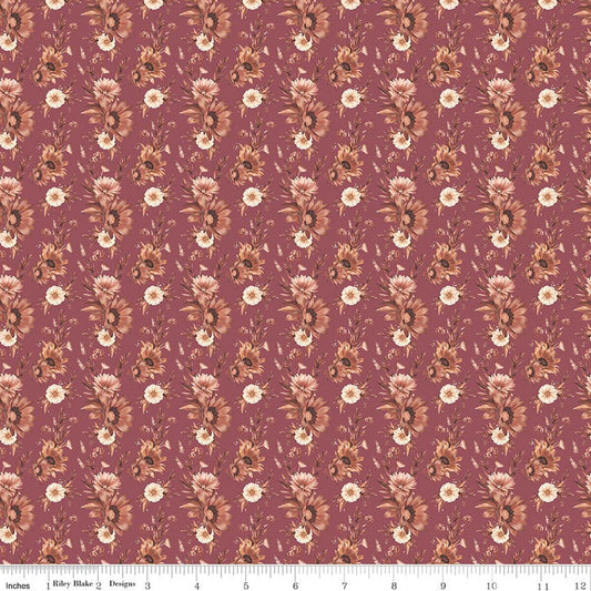 Harvest on the Prairie ~ Wine Floral - C18282-WINE