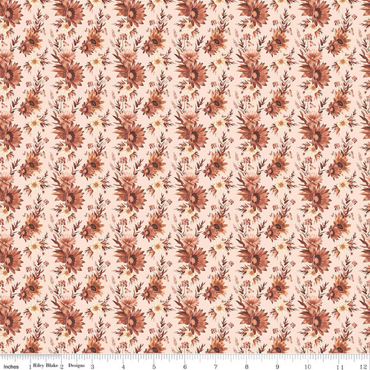 Harvest on the Prairie ~ Latté Floral - C18282-LATTE
