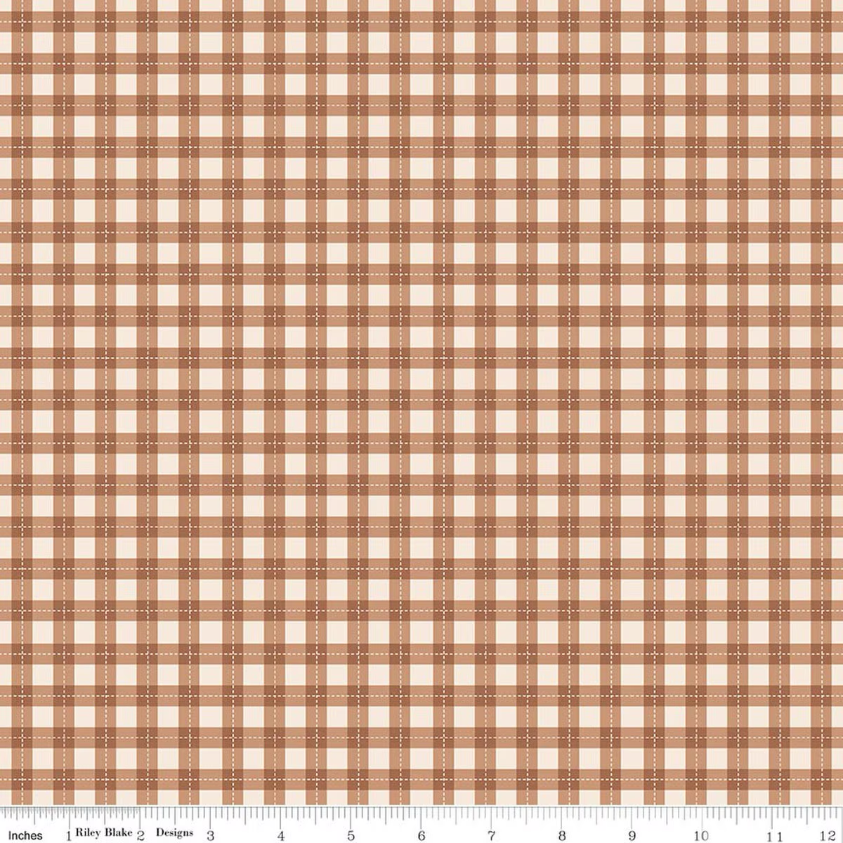 Harvest on the Prairie ~ Brown Plaid - C18288-BROWN