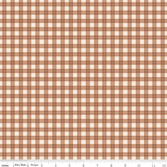 Harvest on the Prairie ~ Brown Plaid - C18288-BROWN