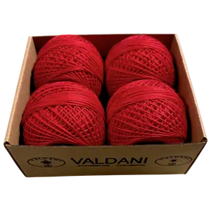 76 Christmas Red Crochet Cotton Size 3