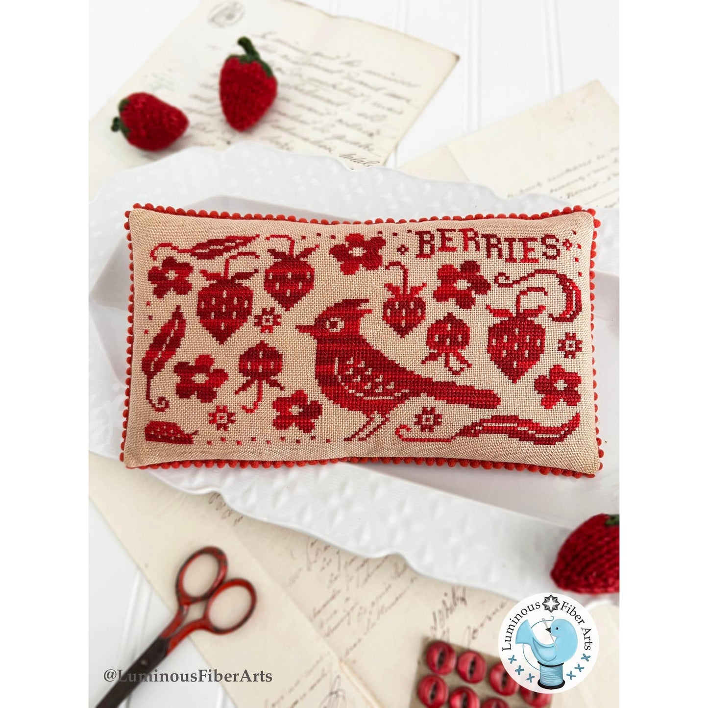 Luminous Fiber Arts  | Bird in the Berry Patch MARKET 2026