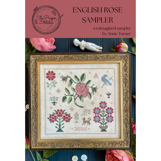 The Proper Stitcher | English Rose Sampler Sampler NM25