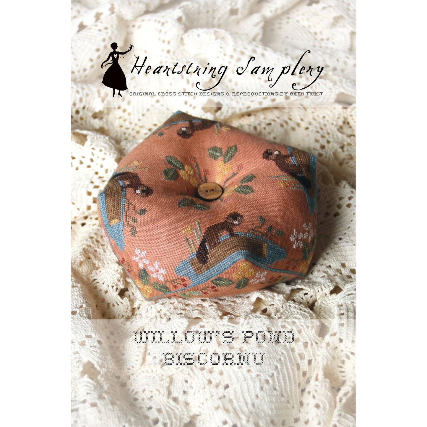Heartstring Samplery | Willow's Pond Biscornu MARKET 2026