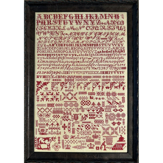 Cross Stitch Antiques | Henrietta 1870 is a Bristol Orphanage Sampler NM2026