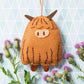 Corrine Lapierre | Highland Cow Felt Craft Mini Kit