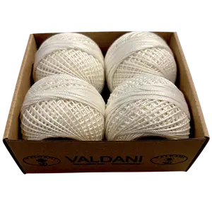 4 Ivory Crochet Cotton Size 3
