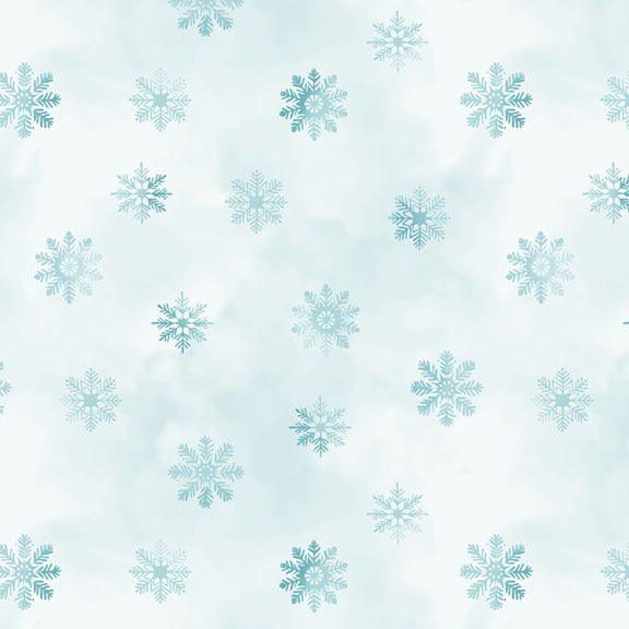 Little North Flannel ~ Snowflakes - F402152-BLUE